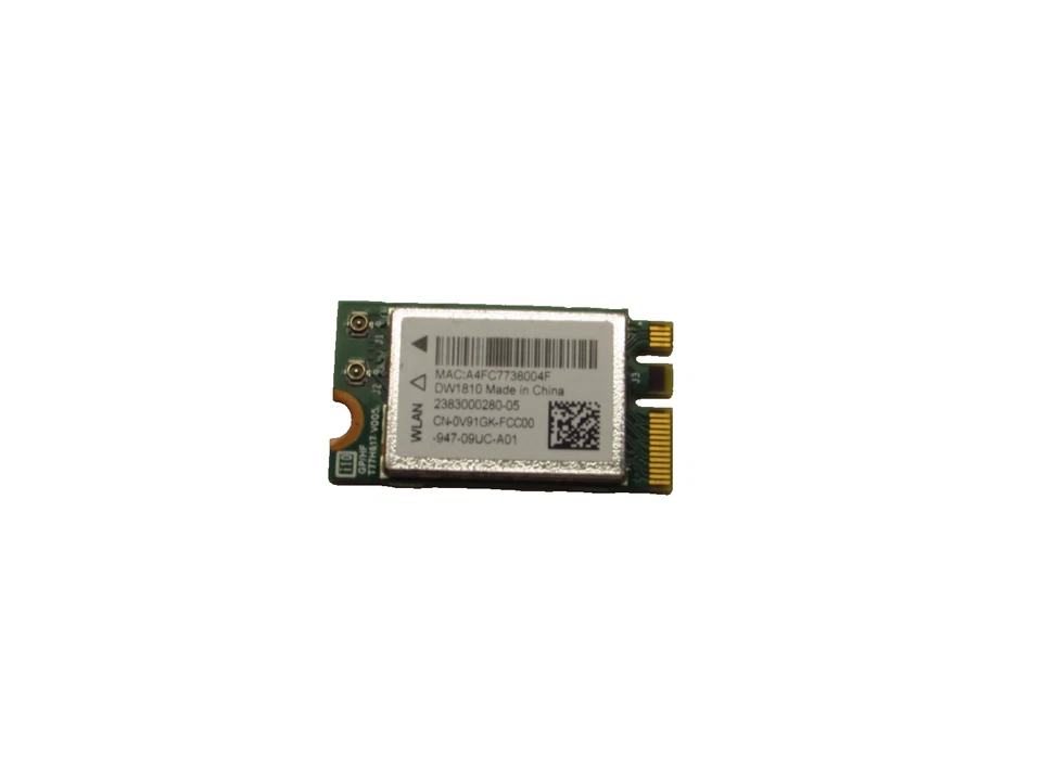 Dell Inspiron 15 5584 15.6" OEM Wireless WiFi Bluetooth Card DW1810 V91GK 0V91GK - Image 1 of 1