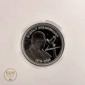 E&M Silbermedaille ''Gustav Stresemann'' 16,5gr. #11-25 - Bild 1 von 2