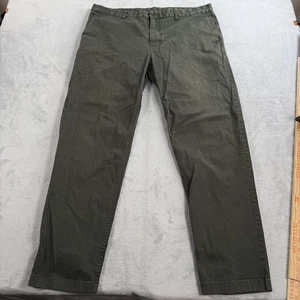 Outerknown Pants Mens 38x32 SEA Legs Flat Front Casual Chino Green Cotton Oganic - Picture 1 of 10