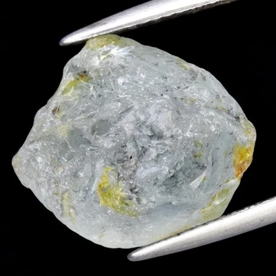 Aguamarina verde-azul áspera natural sin calefacción 12,46 quilates 16,3 x 14 mm, piedras preciosas Foto 1 de 4