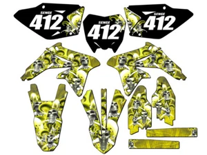 2008-2017 RMZ 450 JESTER Yellow Senge Graphics Kit Compatible with Suzuki - Picture 1 of 10