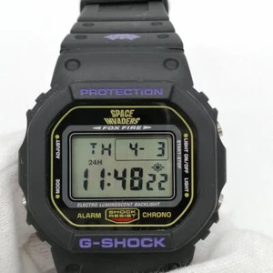 Casio DW-5600VT G-SHOCK Space Invaders Quartz Watch 20BAR Used from Japan - Picture 1 of 17