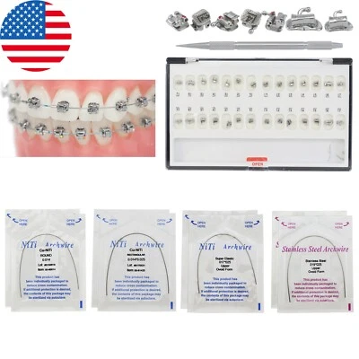 Dental Orthodontic Self Ligating Brackets Copper NiTi Arch Wire Roth 022 DAMON Q - Image 1 of 4