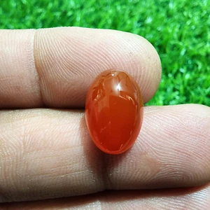 Natural AA+ Orange Carnelian Oval Cabochon 7.25 Carat Loose Gemstone For Jewelry - Picture 1 of 9