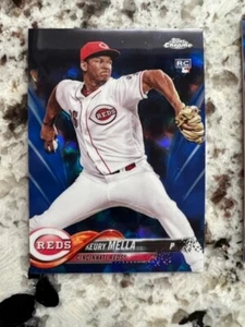 2018 TOPPS CHROME SAPPHIRE ROOKIE CARD CINCINNATI REDS KEURY MELLA #596 - Picture 1 of 1