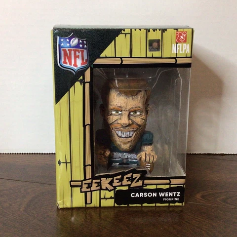 NFL Philadelphia Eagles Carson Wentz #11 Eekeez Tiki Carved Figure FOCO NEW Cover