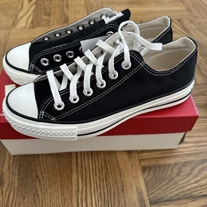 NUEVO Converse Lona All Star J OX Negro HECHO EN JAPÓN CHUCK TAYLOR Talla M 5 W 7 - Imagen 1 de 6