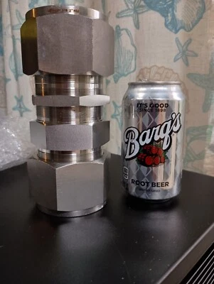 2" Stainless Steel Compression Bulkhead Union Ham-Let Let-Lok - Image 1 of 4