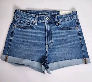 Jeans corto corto elasticizzato American Eagle taglia 6 blu mamma - Foto 1 di 6