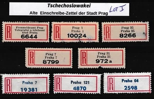 Alte Einschreibemarken aus der Stadt Prag/Praha - Bild 1 von 1