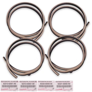 Set Opening Door Rubber Weatherstrip Seal For Toyota Corolla Altis 2001 2007 - Imagen 1 de 8