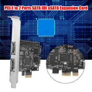 PCI-E PCIe to 2 Ports SATA IDE eSATA Expansion RAID Controller Cards JMB363 Deu - Bild 1 von 6