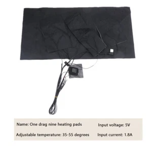 1set Heating Usb Non-Woven Fabric Pads Electric Heated Jacket Clothing Kit - Picture 1 of 11