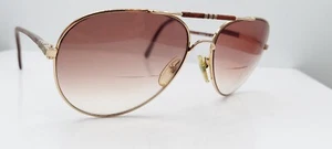 Vintage Charisma Sport 2 Brown Gold Pilot Metal Sunglasses FRAMES ONLY - Imagen 1 de 7