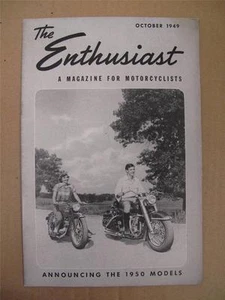 NEW Harley Davidson Enthusiast Magazine October 1949 1950 Model Release MS9 - Picture 1 of 1