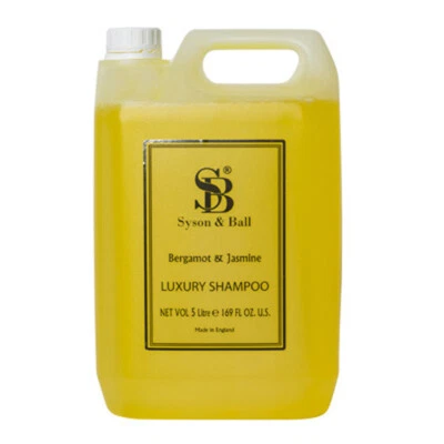 Luxury Shampoo Bergamot & Jasmine Fragrance By Syson & Ball - 5 Litre Bottle