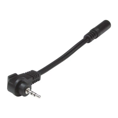 Right Angle 2.5mm Stereo Jack Plug to 3.5mm stereo Socket Extension Adapter Lead - Image 1 of 4