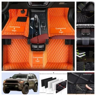 Fit For Toyota 4Runner 1995-2025 Car Floor Mats PU Leather Foot Carpets Liners  Foto 1 de 4