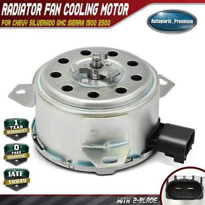 Radiator Fan Cooling Motor for Chevy Silverado 1500 GMC Sierra 1500 HD Cadillac - Image 1 of 4