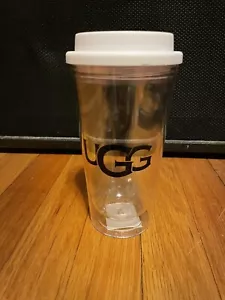 UGG Stivali Tazza Bevanda Con Coperchio Rara Da Collezione Bevanda Coperchio Bianco - Foto 1 di 5