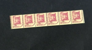 Scott 1615 Beat The Drum - Line Strip of 6 - F/VF high & R, line F/VF - Picture 1 of 1