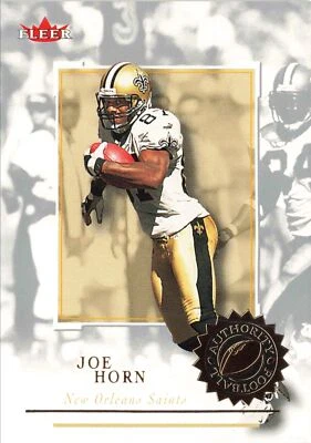 Joe Horn #68 2001 Fleer Authority New Orleans Saints - Image 1 of 2