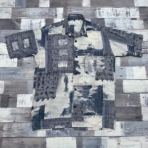 Camisa de Festival Ligera Estampado Loco Abstracto St Michael Boho Para Hombre S De Colección - Imagen 1 de 10