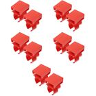  10 Pcs Red Plastic Fish Tank Light Stand Buckle LED Lamp Clips Strip Kits