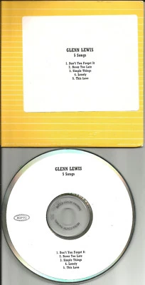 GLENN LEWIS 5 Songs SAMPLER TST PRESS PROMO DJ CD single USA 2002 - Image 1 of 2