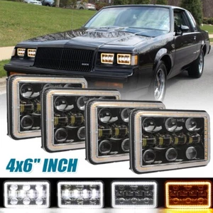 Faros LED 4x 4x6" pulgadas haz alto bajo H4 para proyector Pontiac Trans Am 1998-02 - Imagen 1 de 12