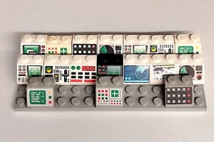 LEGO PARTI MONITOR PC SCHERMI RADAR INDICATORI LOTTO - Imagen 1 de 1