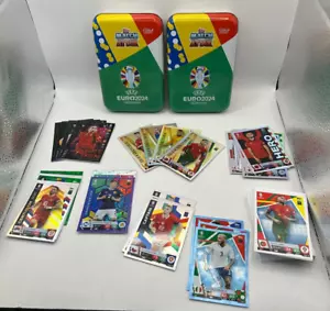 Topps Match Attax EURO 2024 Bundle Collector Tins & 79 Cards Ronaldo, Harry Kane - Picture 1 of 14