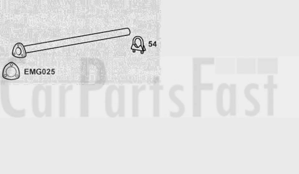 Tuyau D'Inter Échappement Saab 900 2.0 Essence Berline 01/1989 À 09/1990 Foto 1 de 1