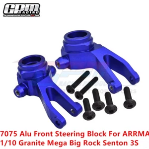 GPM 7075 Alu Front Steering Block For ARRMA 1/10 Granite Mega Big Rock Senton 3S - Picture 1 of 7