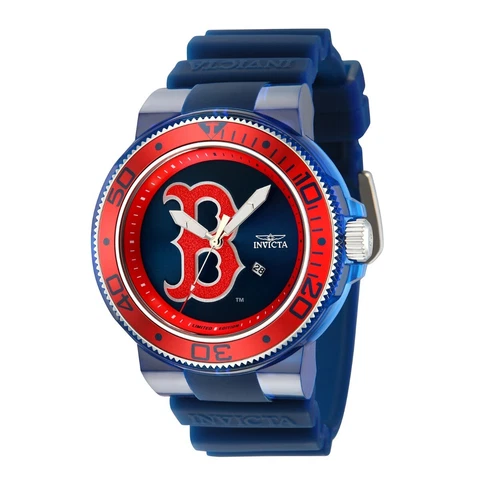 Invicta MLB Boston Red Sox Men's Watch - 51.5mm, Transparent, Blue New Cover