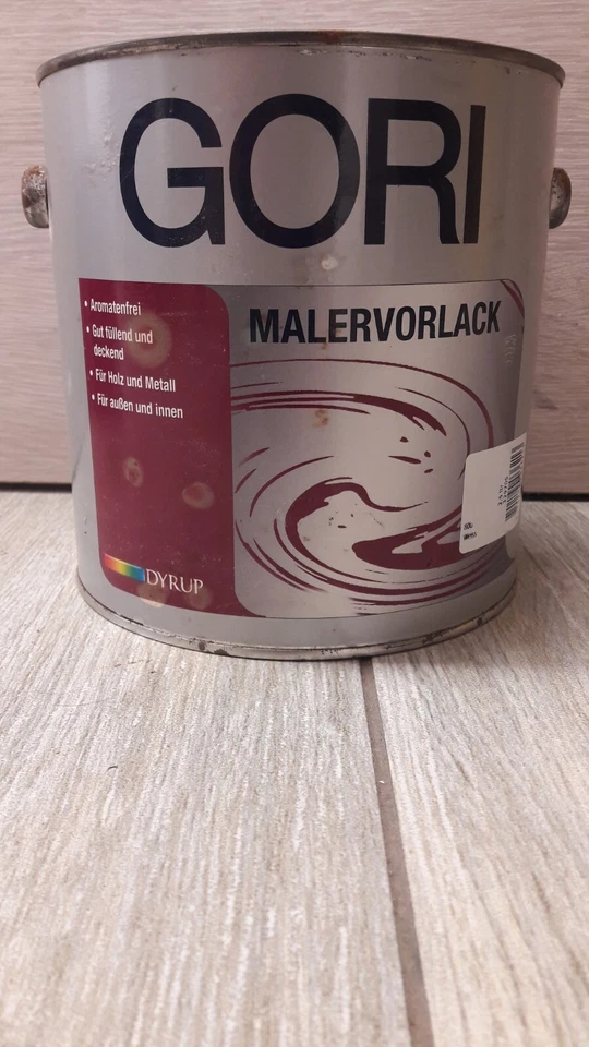 25,96€/L Gori Malervorlack 2,5L Holz-Metall-Fenster-Tür-Lack-Eisen-Stahl (A512) - Bild 1 von 1
