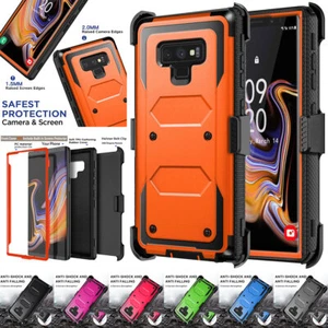 For Samsung Galaxy Note 9 Phone Rubber Shockproof Cover Case Belt Clip Holster - Picture 1 of 56