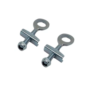 2 Stück Fahrrad Kettenspanner 57mm mit Muttern BMX Singlespeed Fixie DDR Diamant - Bild 1 von 4