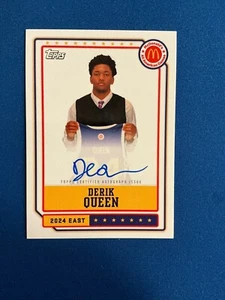2024 Topps Chrome McDonald's All American Event ON CARD Autograph Derik Queen - Picture 1 of 2