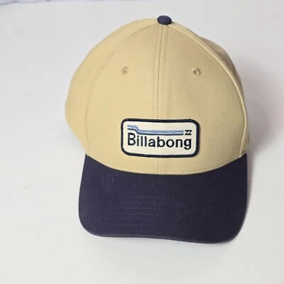 Бейсболка Billabong шлифованная один размер желтовато-коричневая/темно-синяя с логотипом регулируемая кепка - Изображение 1 из 4