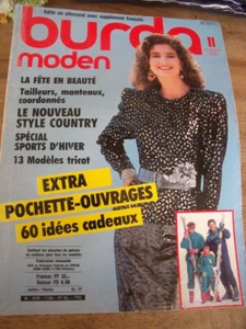 MAGAZINE BURDA MODEN LE NOUVEAU STYLE COUNTRY 11/1986 - Picture 1 of 1