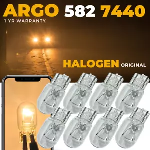 T20 582 7440 lumière latérale halogène DRL W215W ampoules transparentes brillantes filament unique 12 V - Photo 1 sur 12