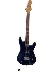 Encore Electric Guitar Black Solid Body Right-Handed - Picture 1 of 8