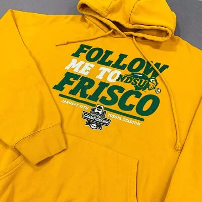 Sudadera con Capucha North Dakota Bisonte Campeonato Nacional Frisco Grande Azul 84 Foto 1 de 4