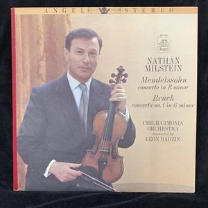 NATHAN MILSTEIN violin - MENDELSSOHN & BRUCH Concertos - ANGEL ST LP - Picture 1 of 4