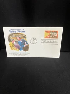 Imágenes de cine parlantes de Hollywood CA Fleetwood 1977 FDC #1727 de Estados Unidos - Imagen 1 de 6