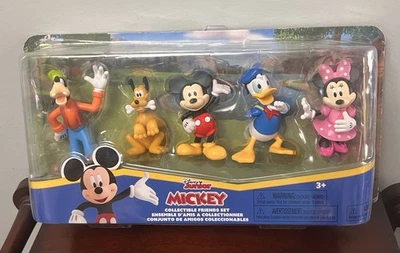 Disney Junior Mickey Mouse Juego de Figuras Coleccionables Amigos Paquete de 5 Figuras Juguete de 3" Nuevo Foto 1 de 4
