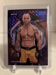 Wanderlei Silva Rare Purple Checkerboard Refractor /75 - 2024 Topps Finest UFC - Picture 1 of 2