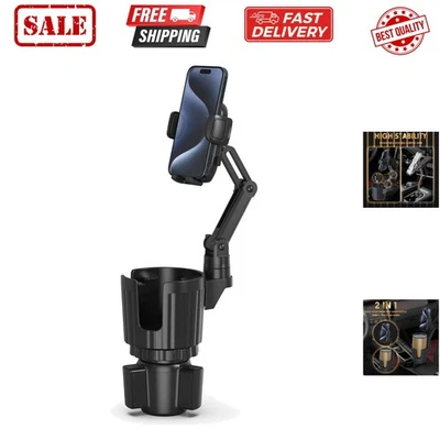 Phone Holders for Your Car, 2 in 1 Universal Cup Holder Expander Adjustable B... - Image 1 of 4
