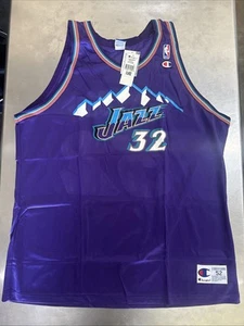 Utah Jazz Karl Malone #32 Purple Jersey Size XXL OFFICIAL CHAMPION NEW R10 - Picture 1 of 3